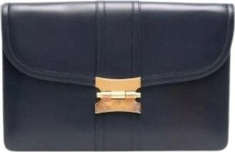 Herm&egrave;s Pre-owned Pochette Rettangolare con Patta - - Pre-owned - Donna - Blu - ONE SIZE