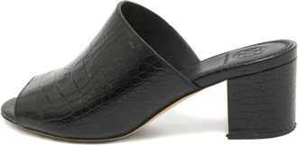 Tory Burch Mules con effetto coccodrillo 50mm - Nero