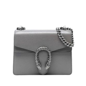 Gucci Pre-owned Cross Body Bags, female, Gray, Size: ONE SIZE Pre-owned Vintage Cross Body Bag