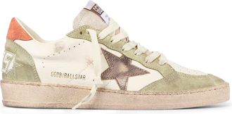 Golden Goose Vintage-Inspired Nappa and Suede Sneakers with Distressed Detailing