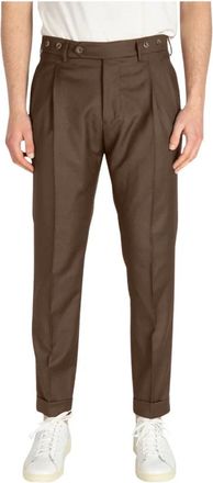Berwich Suit Broeken - Heren - Nette broeken - Bruin - M - Broeken