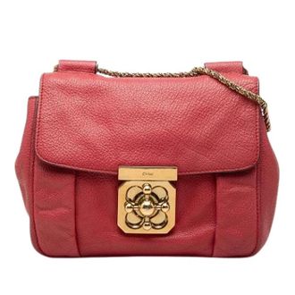 Chlo&eacute; Pre-owned Elsie Crossbody Bag - Dames - Pre-owned - Rood - Maat: ONE Size Leer