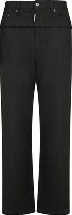 Dsquared2 Zwarte Broek - Heren - Regular Fit Jeans - Zwart - S - Katoen - Jeans