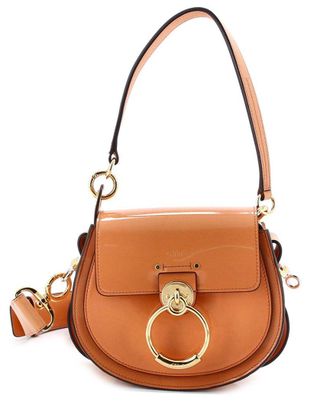 Chlo&eacute; Orange Sheep Leather Tess Bag Small (Authentic Pre-Loved)
