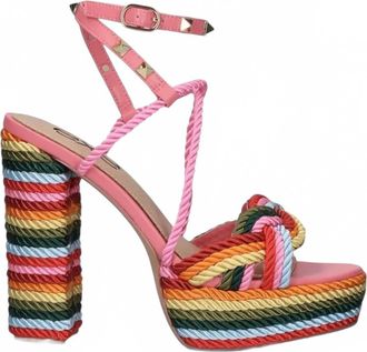 Ex&eacute; Womens Ophelia Platform Heels In Pink Multi