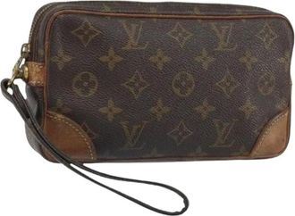 Louis Vuitton Pre-owned Clutches, female, Brown, Size: ONE SIZE Pre-owned Clutch