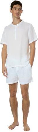 Onia Linen Home Short in White at Nordstrom, Size X-Large