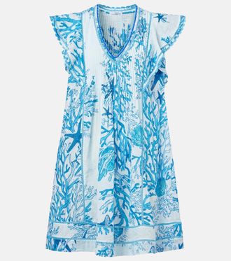 Poupette St Barth Camelia printed cotton minidress