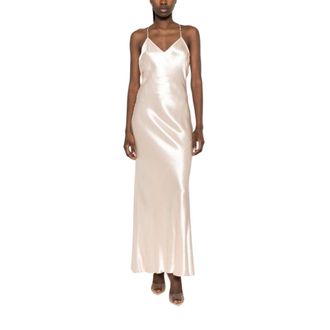 Patrizia Pepe Dames, Jurken, Beige, Maat: M