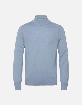 HUGO BOSS Mens BOSS Orange Avac M Sweater 451 Light Pastel Blue - Size: 38