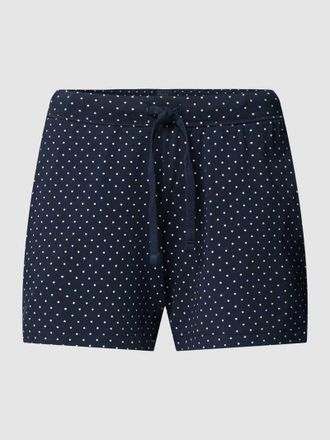 Schiesser Pyjama-Shorts mit Allover-Muster in Marine, Größe 34