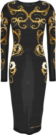 Versace Jeans Couture Jurken - Dames - Casual kleedjes - Zwart - S - Kleedjes