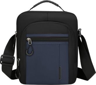 Generic Compatible For Mens Waterproof Casual Shoulder Bag Multi-Functional Outdoor Crossbody(Blue)