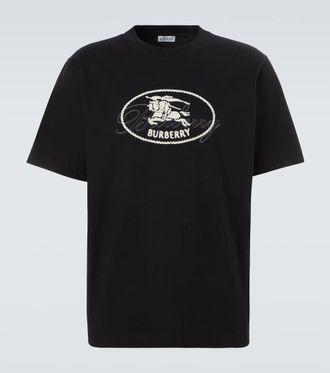 Burberry Ryan embroidered cotton T-shirt