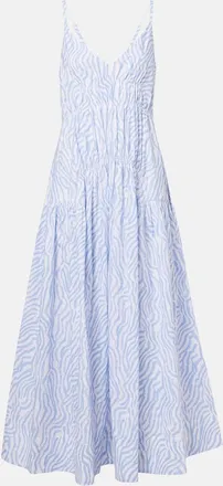 Proenza Schouler White Label Michelyn printed cotton-blend maxi dress