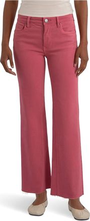 Kut from the Kloth Kelsey High Rise Fab Ab Ankle Flare Jeans In Flamingo