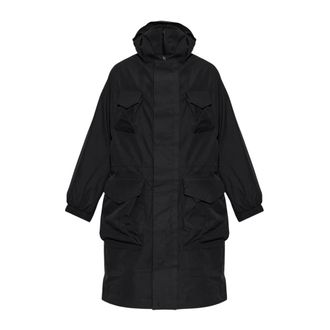 Yohji Yamamoto Parka con Capucha y Acolchado GTX - Coats - Hombre - Negro - 2XL