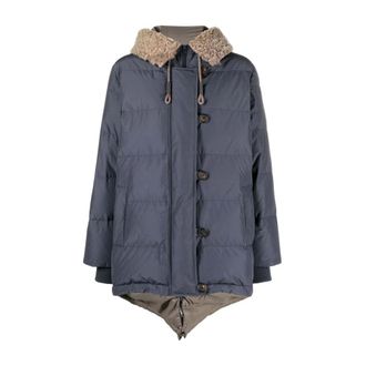 Brunello Cucinelli Dames, Jassen, Blauw, Maat: XS Katoen