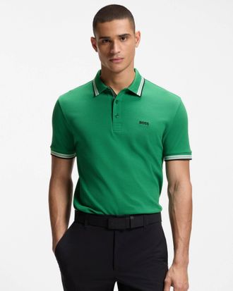 HUGO BOSS Mens Paddy Polo Shirt in Dark Cotton - Size X-Large