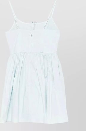 Rotate short dress defined waistband gathered skirt