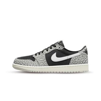 Nike Jordan 1 Retro Low OG - unisex - Sport - Zwart - Maat: 37 1/2 EU Leer