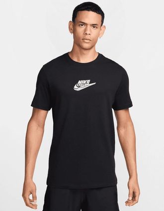 Nike Mens Nike Chrome Futura T-Shirt Black - Size: 40