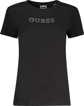 Guess Zwarte Katoenen Dames T-Shirt