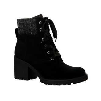 Sun + Stone Sun Stone Romina Lace-up Hiker Booties Black 10011618700 Womens