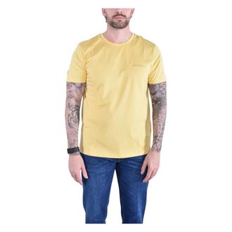 Dondup T-shirt met ronde hals - Heren - T-shirts - Geel - L - Katoen - Tops