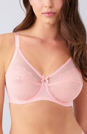 Wacoal Retro Chic Full Figure Underwire Bra in Apricot Blush at Nordstrom, Size 34Ddd
