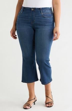 Liverpool L.A. Gia Glider Pull-On Crop Flare Jeans in Bonelli at Nordstrom Rack, Size 14W