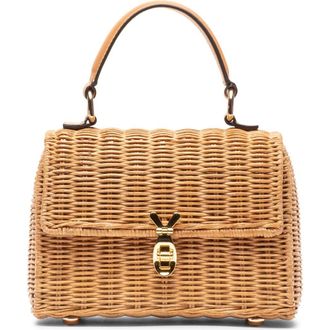 Frances Valentine Bunny Basket Wicker Handbag in Toast at Nordstrom