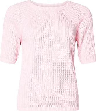 Lind Rondgebreide trui - Dames - Ronde hals truien - Roze - M - Truien & Vesten