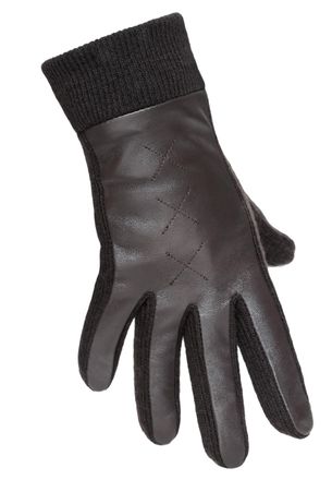 Pearlwood Strickhandschuhe PEARLWOOD SMILLA, Damen, Gr. 8, braun (braun all), Materialmix, unifarben, Handschuhe Strickhandschuhe, weiches Fleece-Innenfutter, T