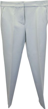 Max Mara Cropped Trousers in Mint Viscose
