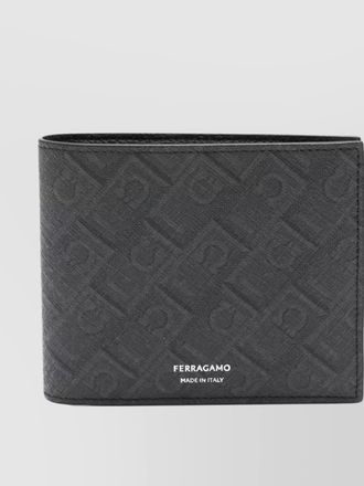 Ferragamo logo-embossed bi-fold wallet with multiple card slots