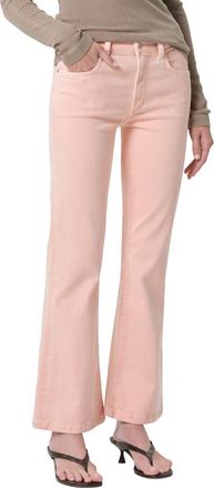 Citizens Of Humanity Goldie Mid Rise Kick Flare Jeans in Melon Creme Md at Nordstrom, Size 26