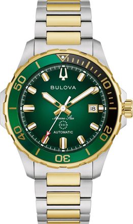 Bulova Marine Star Series B Bracelet Watch, 41mm in Two-Tone at Nordstrom