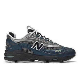 New Balance Unisex 1000 en Azul/Gris/Verde, Talla 37.5