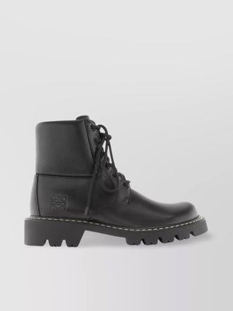 Loewe chunky sole ankle boot with stitch detailing