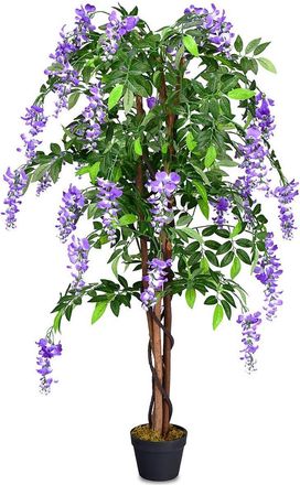 Costway Costway - Flor &Aacute;rbol Artificial Planta Simulaci&oacute;n Para Oficina Hogar Boda Interior Decoraci&oacute;n Altas 150 Cm