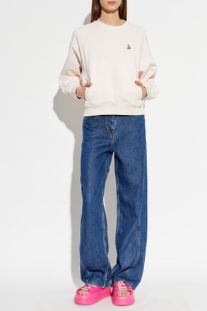 Maison Kitsun&eacute; Sweatshirt With Pockets, Womens, Pink