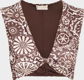 Ramy Brook Printed Oliwia Bikini Top