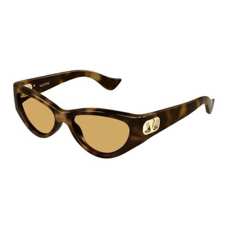 Valentino Sunglasses, female, Brown, Size: 54 MM VLogo Signature Cat-Eye Sunglasses