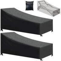 OEM Funda Impermeable Para Tumbona De 210d, Resistente A Los Rayos Uv Y Al Viento. Dimensiones: 210 X 75 X 80/40 Cm. Incluye Bolsa De Almacenamiento. - Cr