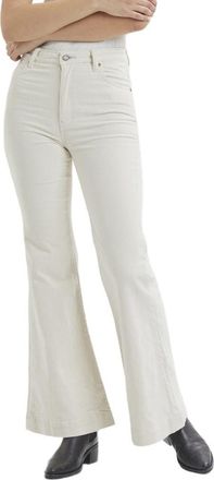 Rolla's Eastcoast Flare Leg Corduroy Pants in Vanilla Cord at Nordstrom, Size 33