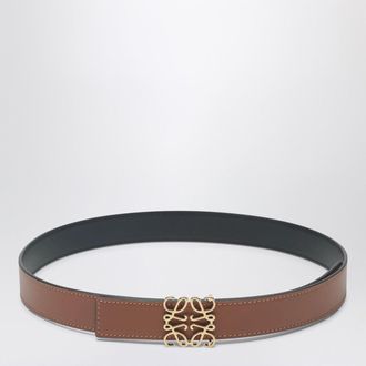 Loewe Reversible brown/black Anagram belt