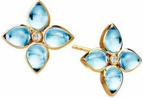 Syna Bloom Mini Florae Studs in Blue Topaz at Nordstrom, Size Small
