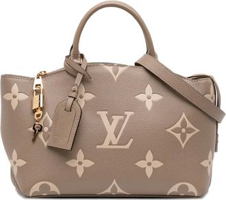Louis Vuitton 2021-2025 Bicolor Monogram Empreinte Giant Petit Palais satchel - Bruin