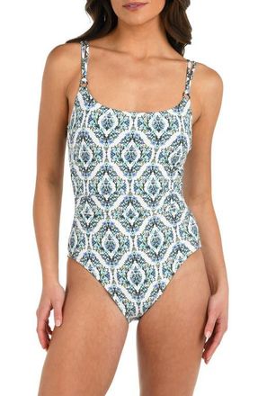 La Blanca Deja Blue One-Piece Swimsuit at Nordstrom, Size 10